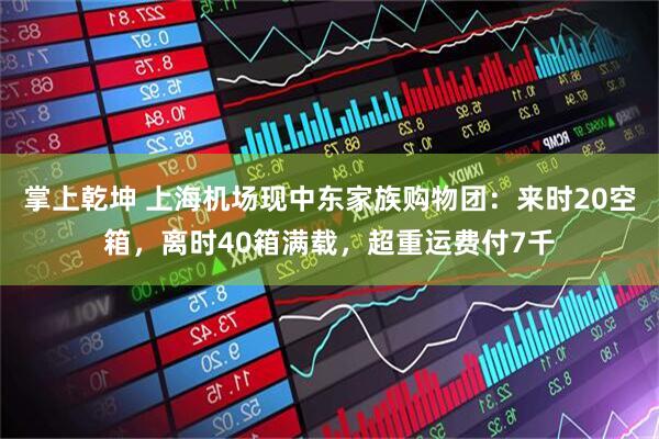 掌上乾坤 上海机场现中东家族购物团：来时20空箱，离时40箱满载，超重运费付7千